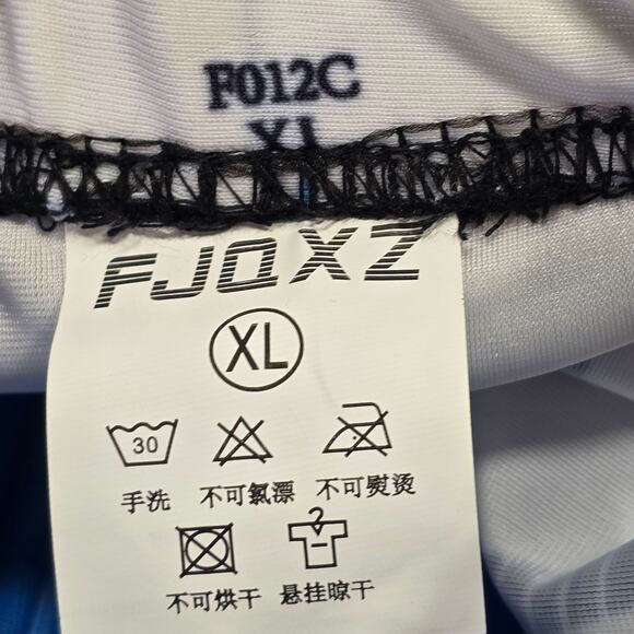 FJQXZ Cycling Gear Padded Pants Full Zip Jacket Set Men XL Black White Race Suit - Picture 5 of 16